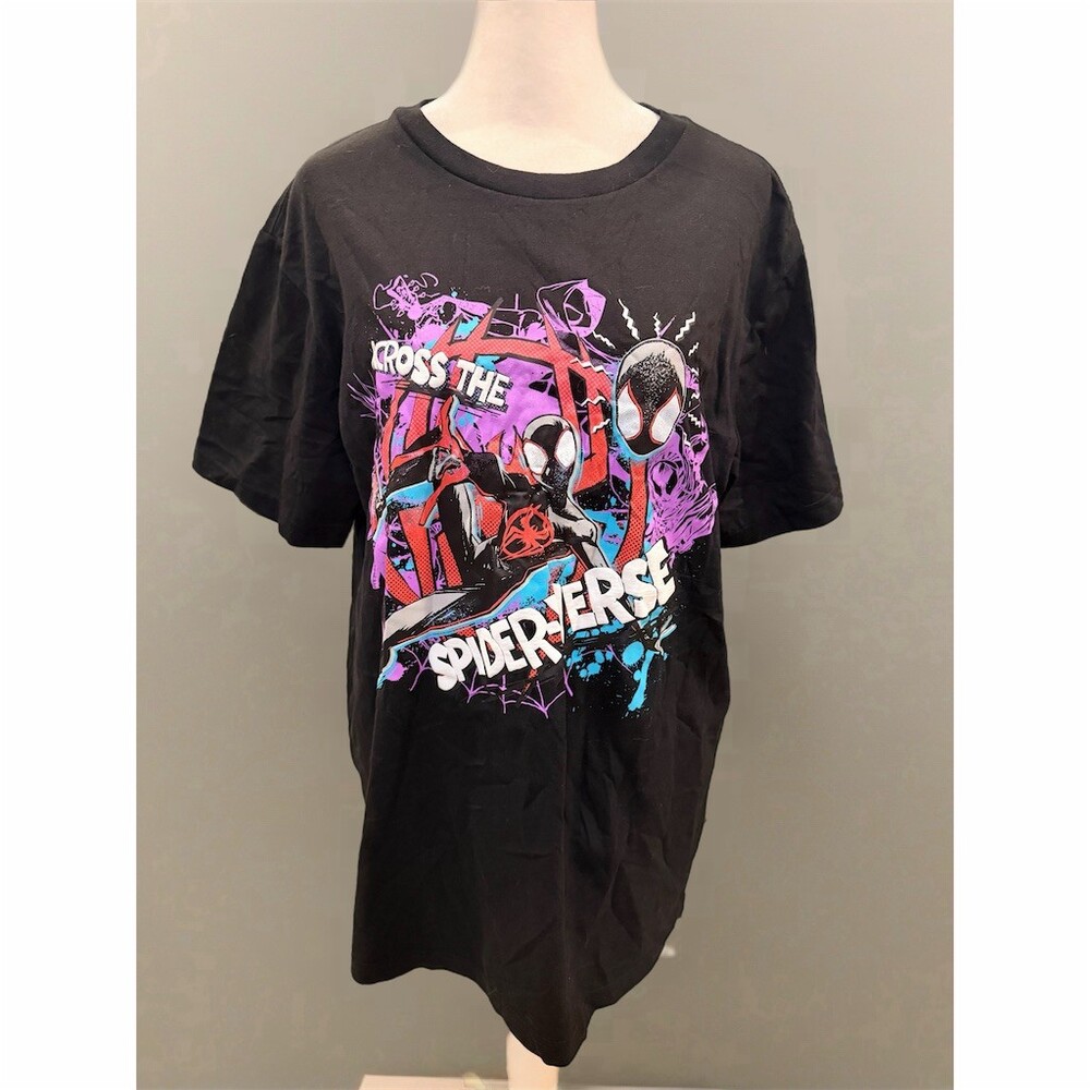 Marvel Spider-Man Across the Spider-Verse Miles Morales T-Shirt Black